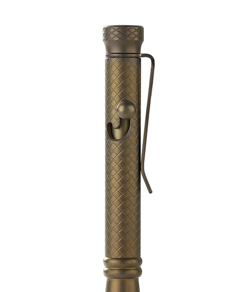 BESTECHMAN SCRIBE BM16D Titanium Pen with Carabiner, Bronze