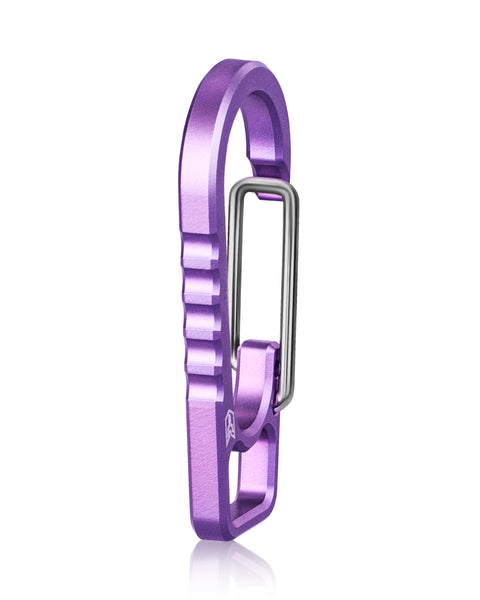 BESTECHMAN SCRIBE BM17E Titanium Pen with Glass Breaker Tool+ Carabiner, Purple