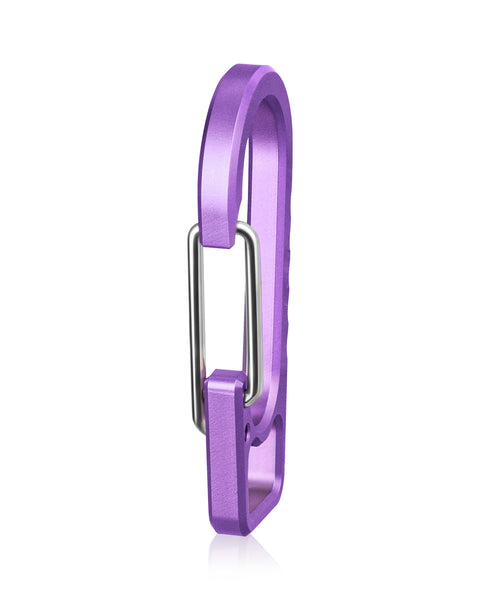 BESTECHMAN SCRIBE BM17E Titanium Pen with Glass Breaker Tool+ Carabiner, Purple