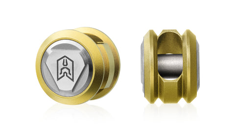 BESTECHMAN BEAD BM19B: Paracord Lanyard Bead, Titanium, Gold