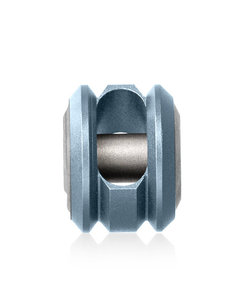 BESTECHMAN BEAD BM19C: Paracord Lanyard Bead, Titanium, Blue