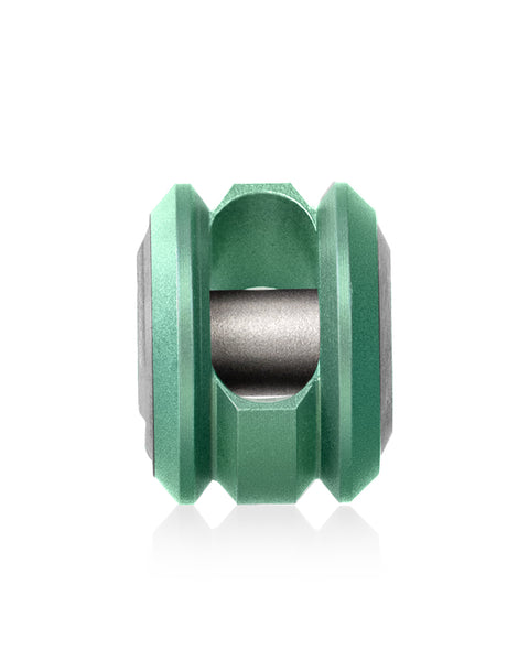 BESTECHMAN BEAD BM19D: Paracord Lanyard Bead, Titanium, Green