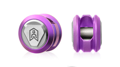 BESTECHMAN BEAD BM19E: Paracord Lanyard Bead, Titanium, Purple