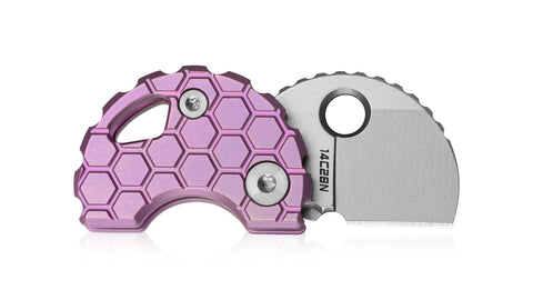 BESTECHMAN TURTLE BM20H: 0.79" 14C28N Steel Blade, Titanium Scales, Button Lock