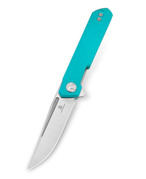 BESTECHMAN MINI DUNDEE BMK03C: 2.92" D2 Steel Blade, G10 Scales, Liner Lock, Flipper