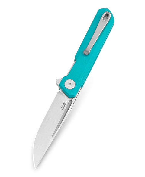 BESTECHMAN MINI DUNDEE BMK03C: 2.92" D2 Steel Blade, G10 Scales, Liner Lock, Flipper