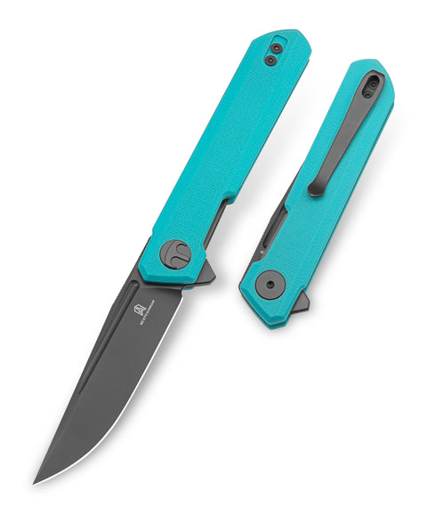 BESTECHMAN MINI DUNDEE BMK03E: 2.92" D2 Steel Blade, G10 Scales, Liner Lock, Flipper