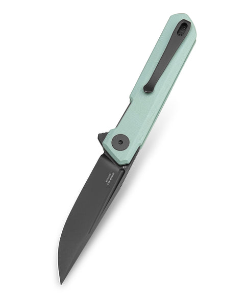 BESTECHMAN MINI DUNDEE BMK03G: 2.92" D2 Steel Blade, G10 Scales, Liner Lock, Flipper