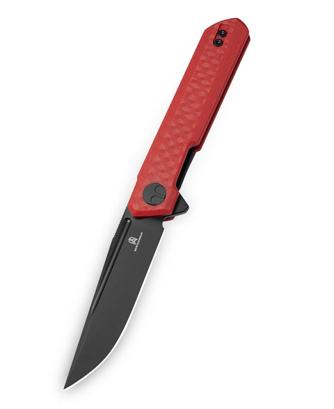 BESTECHMAN MINI DUNDEE BMK03N: 2.92" D2 Steel Blade, G10 Scales, Liner Lock, Flipper