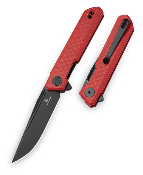BESTECHMAN MINI DUNDEE BMK03N: 2.92" D2 Steel Blade, G10 Scales, Liner Lock, Flipper