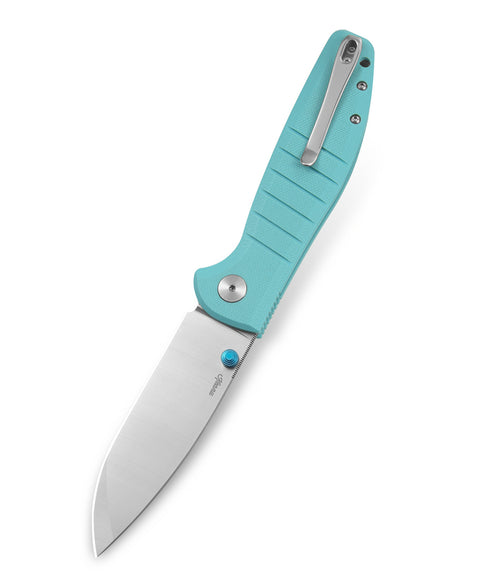 BESTECHMAN GOODBOY BMK04B: 3.54" D2 Steel Blade, G10 Scales, Button Lock, Thumb Studs