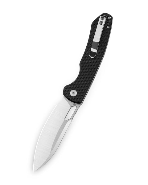 BESTECHMAN FIREBIRD BMK05A: 3.54" D2 Steel Blade, G10 Scales, Button Lock, Thumb Hole