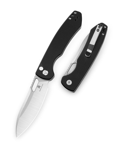 BESTECHMAN FIREBIRD BMK05A: 3.54" D2 Steel Blade, G10 Scales, Button Lock, Thumb Hole