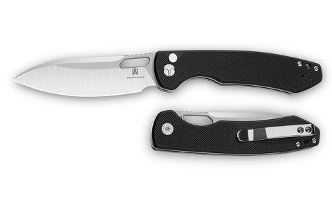 BESTECHMAN FIREBIRD BMK05A: 3.54" D2 Steel Blade, G10 Scales, Button Lock, Thumb Hole