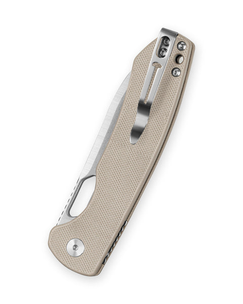 BESTECHMAN FIREBIRD BMK05B: 3.54" D2 Steel Blade, G10 Scales, Button Liner Lock, Thumb Hole