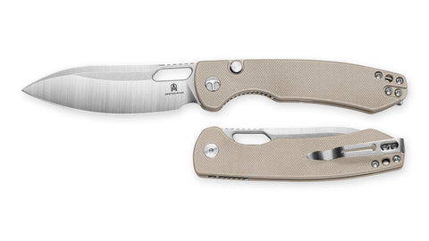 BESTECHMAN FIREBIRD BMK05B: 3.54" D2 Steel Blade, G10 Scales, Button Liner Lock, Thumb Hole