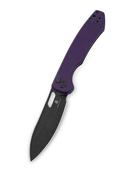 BESTECHMAN FIREBIRD BMK05D: 3.54" D2 Steel Blade, G10 Scales, Button Lock, Thumb Hole