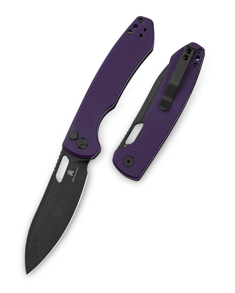BESTECHMAN FIREBIRD BMK05D: 3.54" D2 Steel Blade, G10 Scales, Button Lock, Thumb Hole