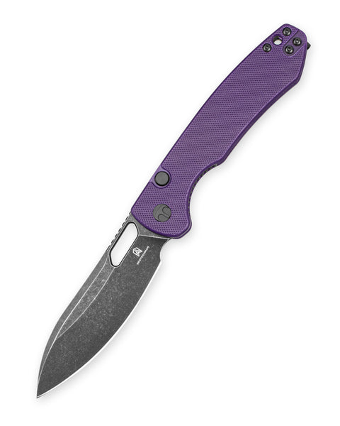 BESTECHMAN FIREBIRD BMK05D: 3.54" D2 Steel Blade, G10 Scales, Button Liner Lock, Thumb Hole