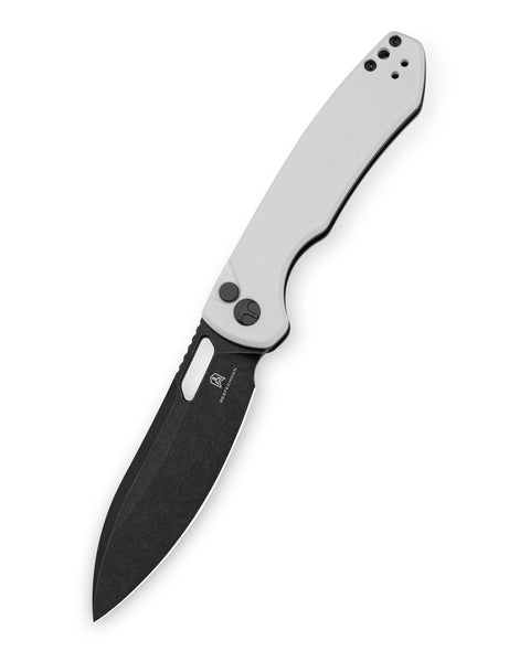 BESTECHMAN FIREBIRD BMK05E: 3.54" D2 Steel Blade, G10 Scales, Button Lock, Thumb Hole
