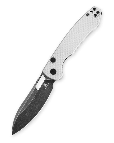 BESTECHMAN FIREBIRD BMK05E: 3.54" D2 Steel Blade, G10 Scales, Button Liner Lock, Thumb Hole