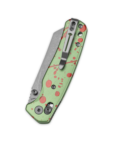 BESTECHMAN CICADA'S WING BMK06-C-10 JTS Dynamic Exclusive: 3.15" 14C28N Blade, Aluminum Scales, B-Lock, Folding Knife