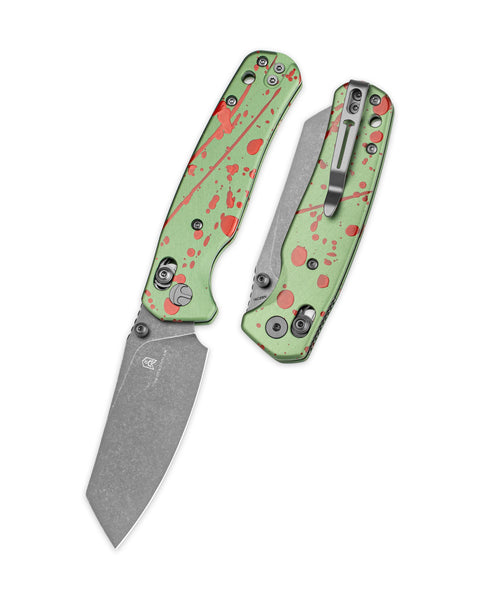 BESTECHMAN CICADA'S WING BMK06-C-10 JTS Dynamic Exclusive: 3.15" 14C28N Blade, Aluminum Scales, B-Lock, Folding Knife