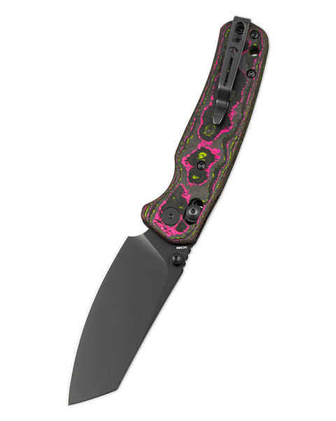 BESTECHMAN CICADA'S WING BMK06-C-9 JTS Dynamic Exclusive: 3.15" 14C28N Blade, Camo Carbon Scales, B-Lock, Folding Knife