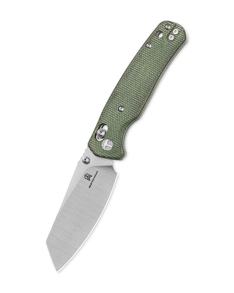 BESTECHMAN CICADA'S WING BMK06-M-2: 3.15" 10Cr15MoV Blade, Micarta Scales, B-Lock, Folding Knife