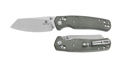 BESTECHMAN CICADA'S WING BMK06-M-3: 3.15" 10Cr15MoV Blade, Micarta Scales, B-Lock, Folding Knife