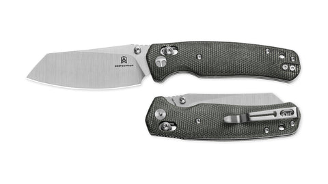 BESTECHMAN CICADA'S WING BMK06-M-3: 3.15" 10Cr15MoV Blade, Micarta Scales, B-Lock, Folding Knife