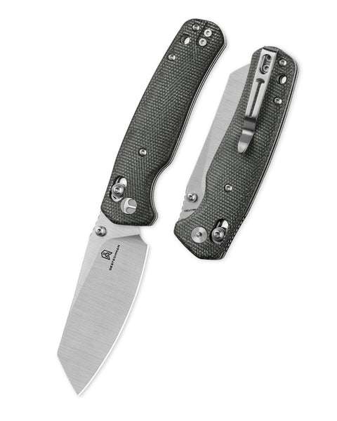 BESTECHMAN CICADA'S WING BMK06-M-3: 3.15" 10Cr15MoV Blade, Micarta Scales, B-Lock, Folding Knife