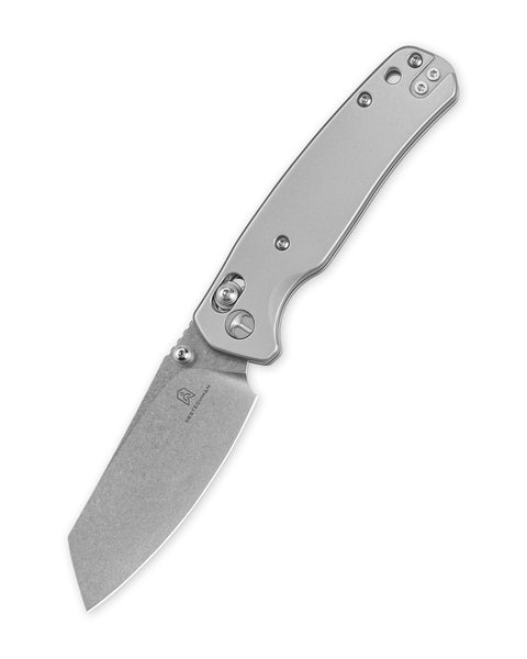 BESTECHMAN CICADA'S WING BMK06-S-7: 3.15" 10Cr15MoV Blade, Stainless Steel Scales, B-Lock, Folding Knife