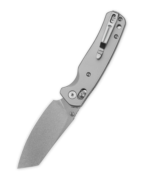 BESTECHMAN CICADA'S WING BMK06-S-7: 3.15" 10Cr15MoV Blade, Stainless Steel Scales, B-Lock, Folding Knife