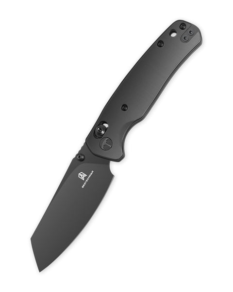 BESTECHMAN CICADA'S WING BMK06-S-8: 3.15" 10Cr15MoV Blade, Stainless Steel Scales, B-Lock, Folding Knife