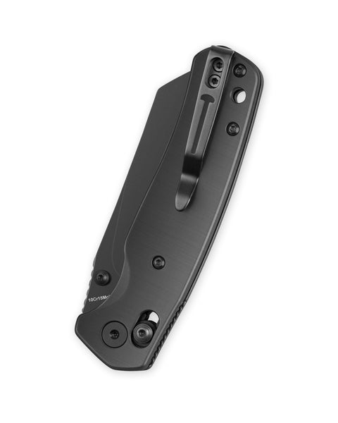 BESTECHMAN CICADA'S WING BMK06-S-8: 3.15" 10Cr15MoV Blade, Stainless Steel Scales, B-Lock, Folding Knife