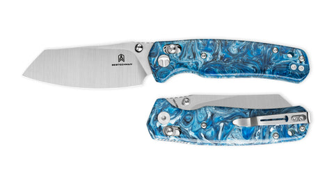 BESTECHMAN CICADA'S WING BMK06Q: 3.15" 10Cr15MoV Blade, Resin Scales, B-Lock, Folding Knife