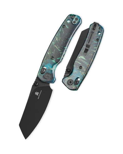 BESTECHMAN CICADA'S WING BMK06R: 3.15" 10Cr15MoV Blade, Resin Scales, B-Lock, Folding Knife