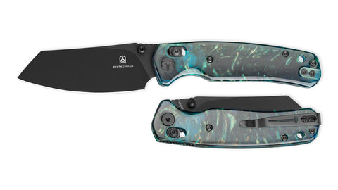 BESTECHMAN CICADA'S WING BMK06R: 3.15" 10Cr15MoV Blade, Resin Scales, B-Lock, Folding Knife
