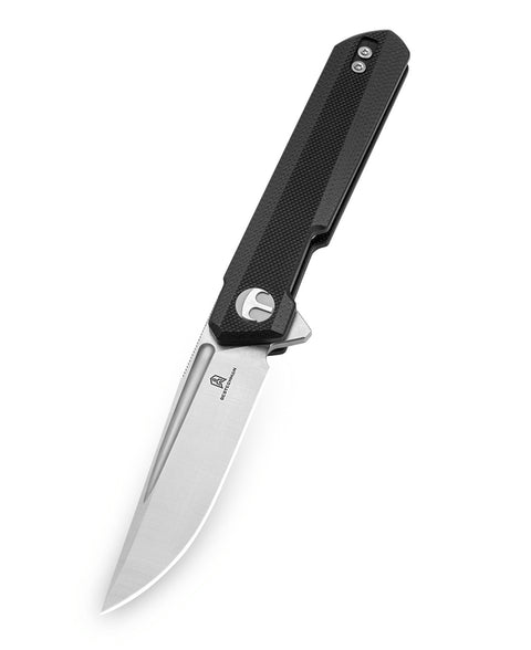 BESTECHMAN MINI DUNDEE BMK08A: 2.92" D2 Steel Blade, G10 Scales,Double Detent, Flipper