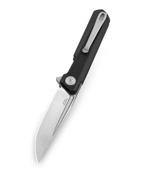 BESTECHMAN MINI DUNDEE BMK08A: 2.92" D2 Steel Blade, G10 Scales,Double Detent, Flipper