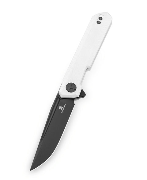 BESTECHMAN MINI DUNDEE BMK08B: 2.92" D2 Steel Blade, G10 Scales,Double Detent, Flipper