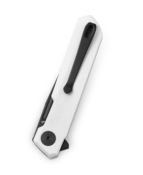 BESTECHMAN MINI DUNDEE BMK08B: 2.92" D2 Steel Blade, G10 Scales,Double Detent, Flipper