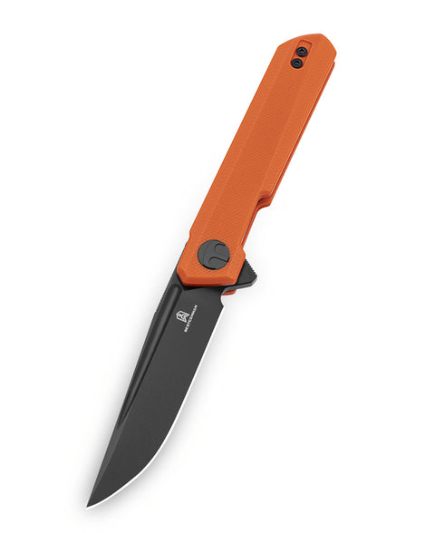 BESTECHMAN MINI DUNDEE BMK08C: 2.92" D2 Steel Blade, G10 Scales,Double Detent, Flipper