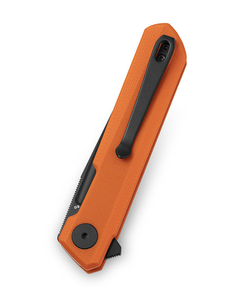 BESTECHMAN MINI DUNDEE BMK08C: 2.92" D2 Steel Blade, G10 Scales,Double Detent, Flipper