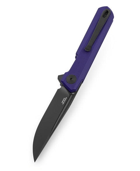 BESTECHMAN MINI DUNDEE BMK08D: 2.92" D2 Steel Blade, G10 Scales,Double Detent, Flipper