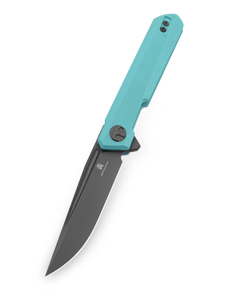 BESTECHMAN MINI DUNDEE BMK08E: 2.92" D2 Steel Blade, G10 Scales,Double Detent, Flipper