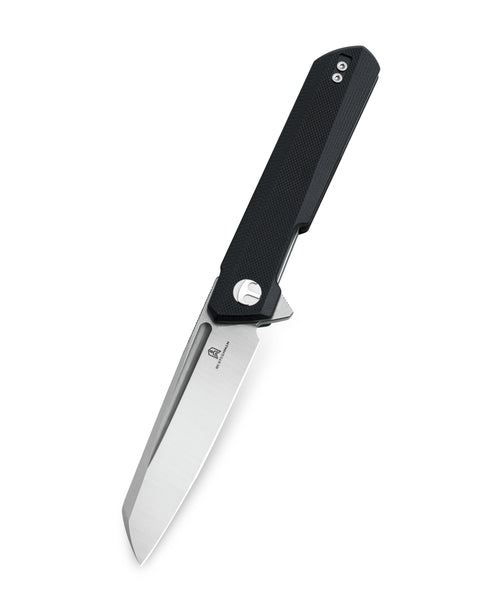 BESTECHMAN Dundee Sheepfoot BMK09A: 3.465" D2 Steel Blade, G10 Scales, Liner Lock, Flipper
