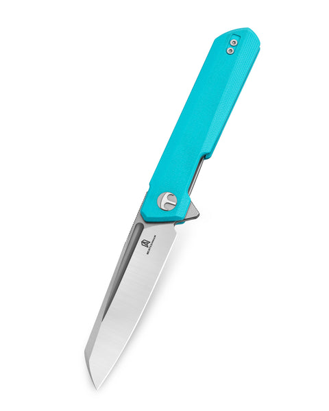 BESTECHMAN Dundee Sheepfoot BMK09B: 3.465" D2 Steel Blade, G10 Scales, Liner Lock, Flipper