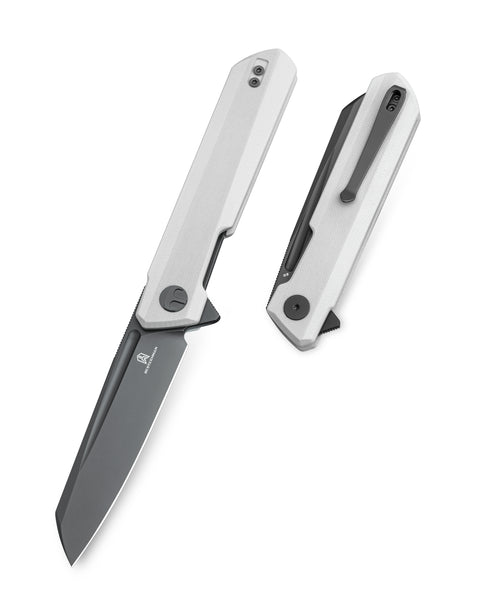 BESTECHMAN Dundee Sheepfoot BMK09D: 3.465" D2 Steel Blade, G10 Scales, Liner Lock, Flipper